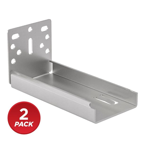 (2-Pack) Stainless Steel Framed Cabinet Installation Rear Support Drawer Bracket