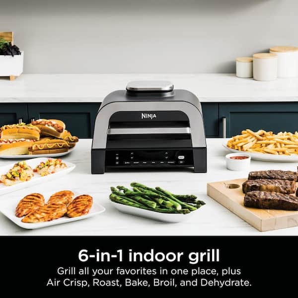 Ninja Foodi 6-in-1 Smart XL Indoor Grill with Air Fryer Smart Probe FG551  622356564540