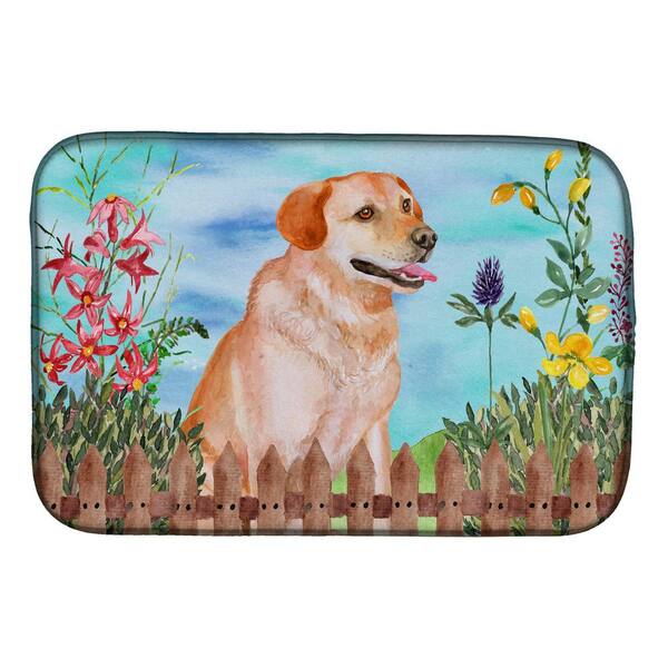 Caroline's Treasures 24 in x 36 in Golden Retriever Door Mat Indoor/Outdoor