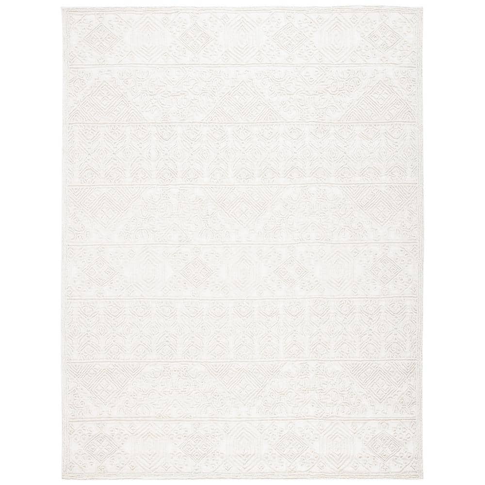 SAFAVIEH Trace Ivory 8 ft. x 10 ft. HighLow Area Rug TRC401A8 The