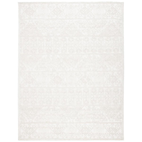 SAFAVIEH Trace Ivory 8 ft. x 10 ft. High-Low Area Rug