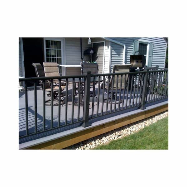EZ Handrail 2.75 in. Bronze Top and Bottom Post Mount Kit