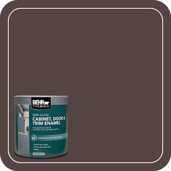 BEHR PREMIUM 1 qt. #PFC-25 Dark Walnut Semi-Gloss Enamel Interior