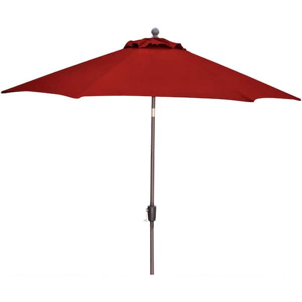Hanover Traditions 11 ft. Table Umbrella in Red