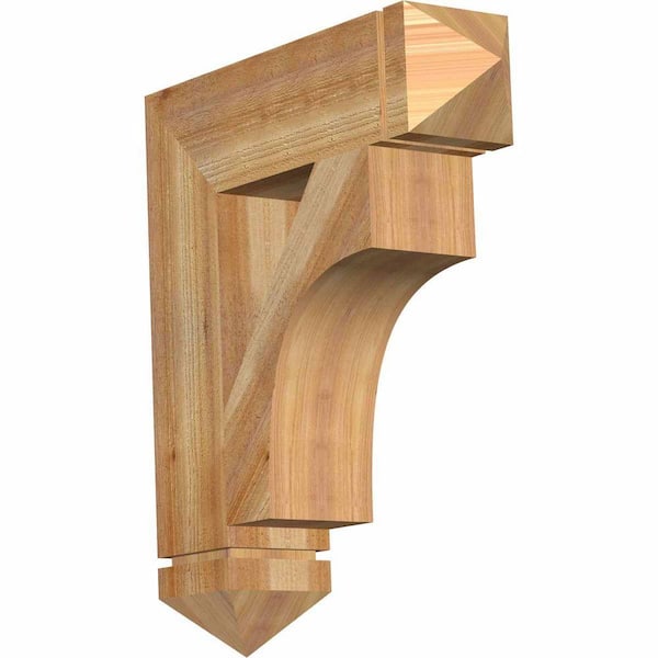 Ekena Millwork 6 in. x 28 in. x 24 in. Western Red Cedar Westlake Arts and Crafts Rough Sawn