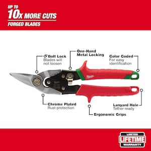 10 in. Right-Cut Aviation Snips