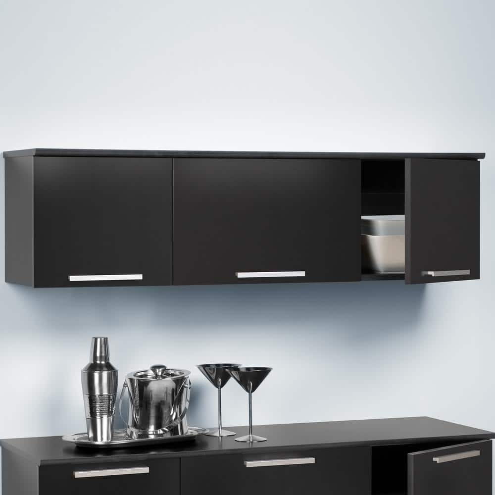 47.25'' W x 13'' H Black Standard Wall Cabinet Ready-to-Assemble