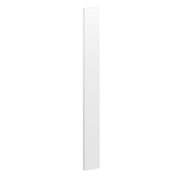 Contractor Express Cabinets Arlington Vesper White Plywood Shaker Assembled Kitchen Cabinet Filler Strip 3 in W x 0.75 in D x 90 in H