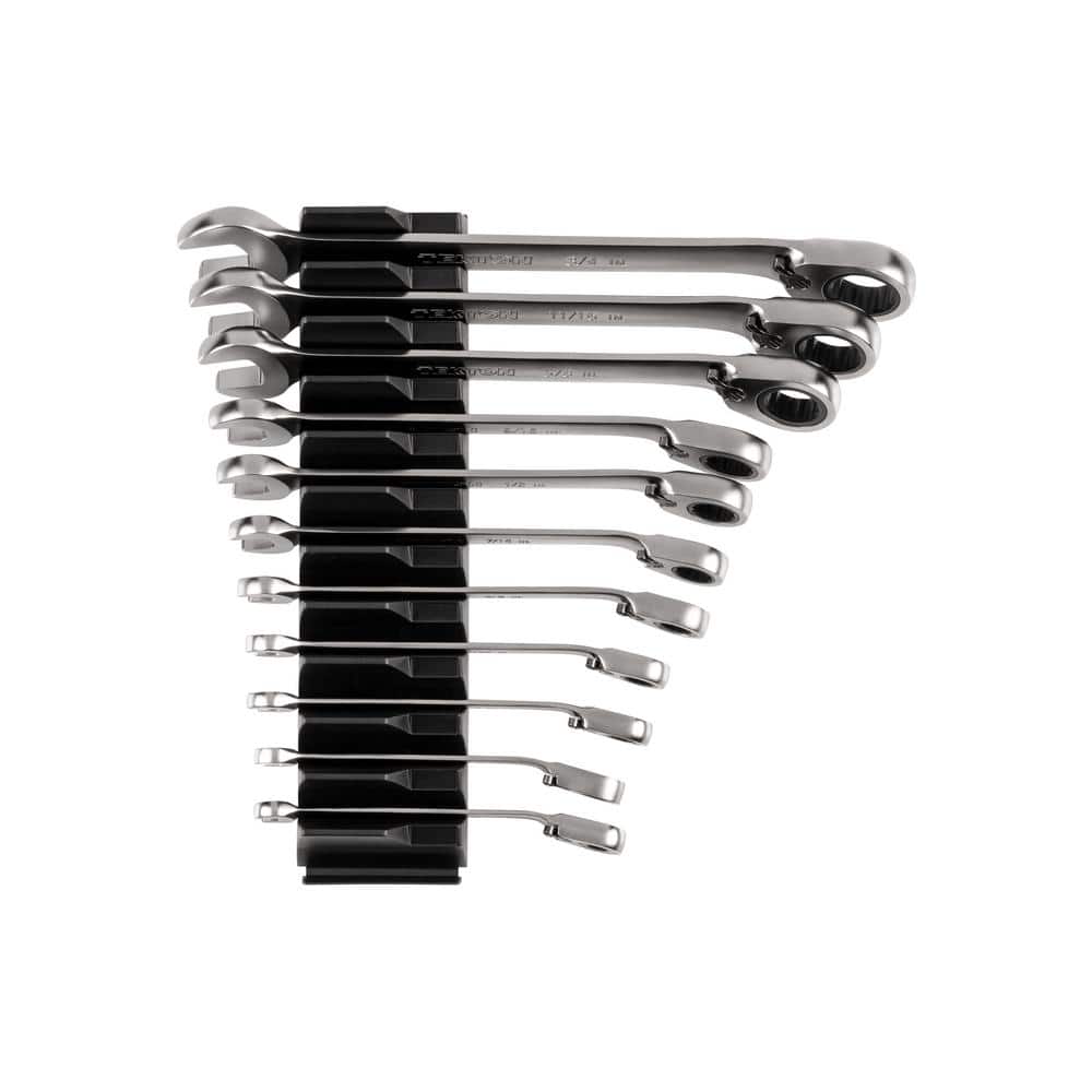 11-Piece (1/4-3/4 in.) Reversible 12-Point Ratcheting Combination Wrench Set with Modular Slotted Organizer price history on PriceWatchPro