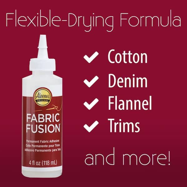 Aleene's Fabric Fusion Adhesive, Premium Clear Permanent Fabric