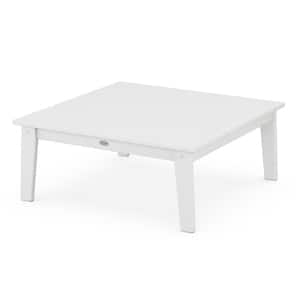 Grant Park White Plastic Outdoor Coffee Table