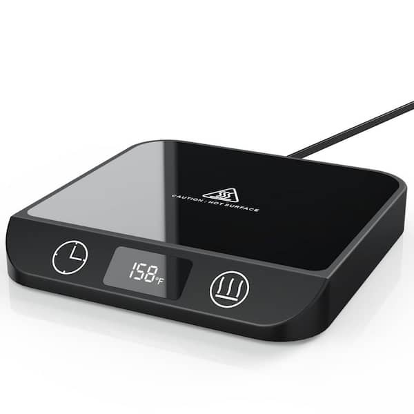 Black 2-in-1 Coffee Mug and Candle Warmer with LED Display, 6-Temp Settings, 12-Hr Timer, Auto Shut-Off