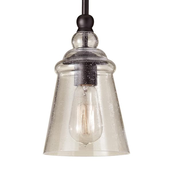 Generation Lighting - Urban Renewal 5.75 in. W. 1-Light Oil-Rubbed Bronze Pendant