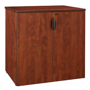 Magons 35 in. Cherry Stackable Storage Cabinet