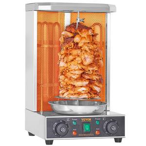 VEVOR Shawarma Grill Machine Portable Electric Grill in Stainless Steel ...