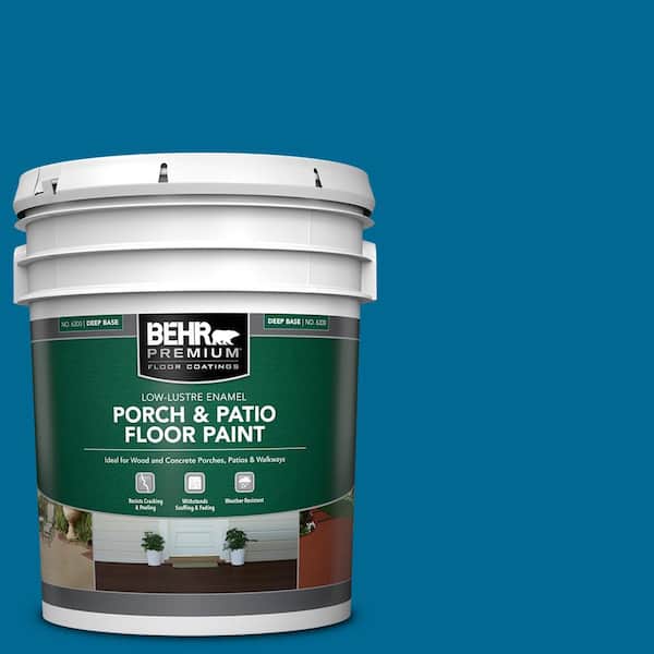 5 gal. #OSHA-1 OSHA SAFETY BLUE Low-Lustre Enamel Interior/Exterior Porch and Patio Floor Paint