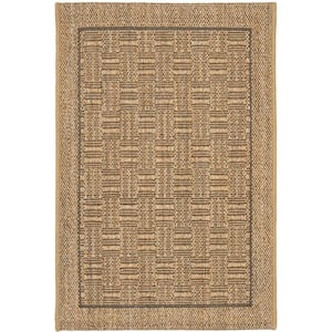 Palm Beach Natural 2 ft. x 3 ft. Border Area Rug