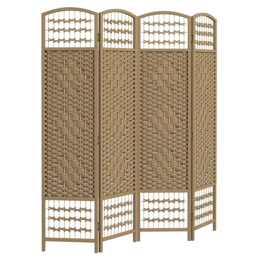Chestnut Slat Wood Room Dividers, Wall Partition (WPC