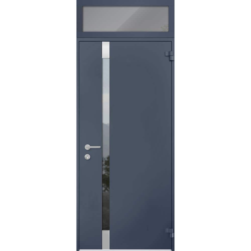 VDOMDOORS 6777 36 in. x 96 in. Right-Hand/Outswing Tinted Glass Gray ...