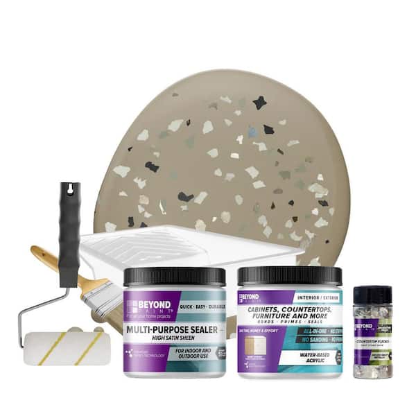 Pebble Countertop Kit and Smoked Gray Flecks