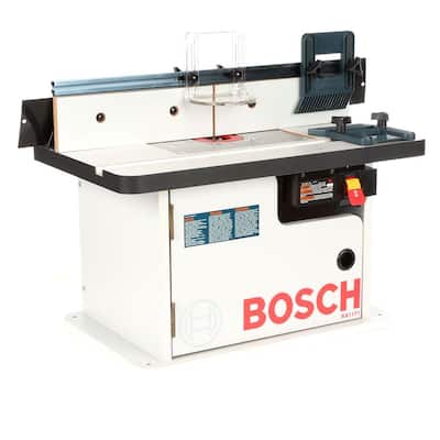 25-1/2 in. x 15-7/8 in. Benchtop Laminated MDF Top Cabinet Style Router Table with 2 Dust Collection Ports
