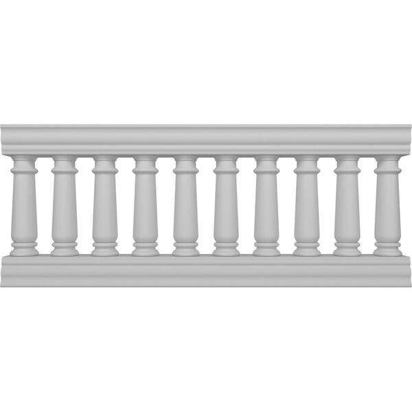 Ekena Millwork Fiberthane Wellington Balustrade 72 in. L x 32 in. H Fiberglass Railing Kit