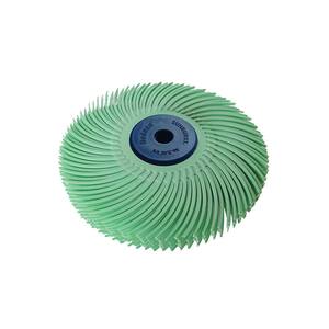 Sunburst 3 in. 6-Ply Radial Discs 1/4 in. 1 mic U-Fine Arbor Thermoplastic Cleaning and Polishing Tool