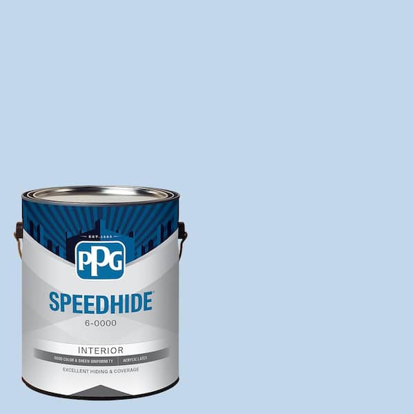 1 gal. PPG1242-2 Touch Of Blue Semi-Gloss Interior Paint