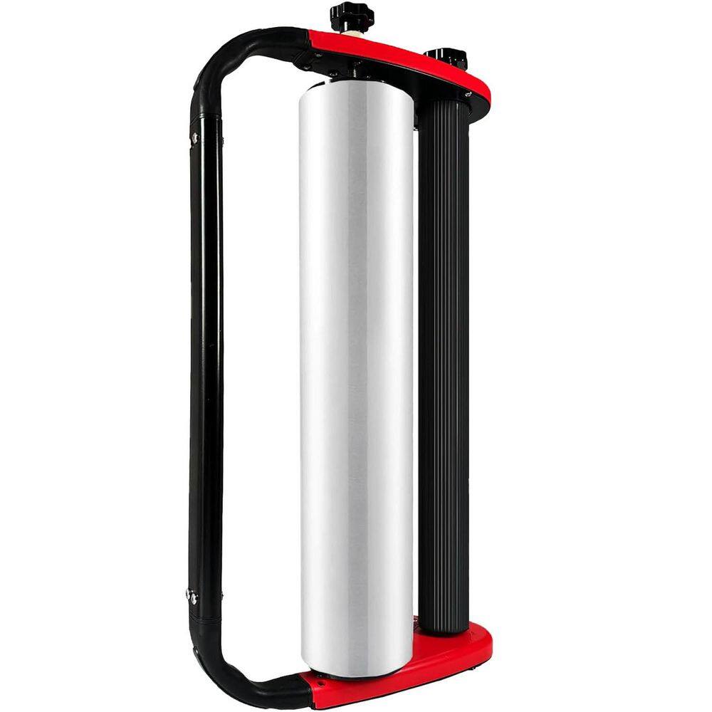 Ergonomic Stretch Film Dispenser 15 in. Single-Hand Use Adjustable Tension Knob Double Roller Design for Tight Wrapping price history on PriceWatchPro