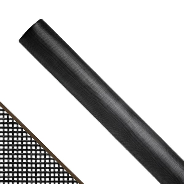 Saint-Gobain ADFORS 108 in. x 100 in. Charcoal Fiberglass Small Insect Screen Roll for Windows and Door