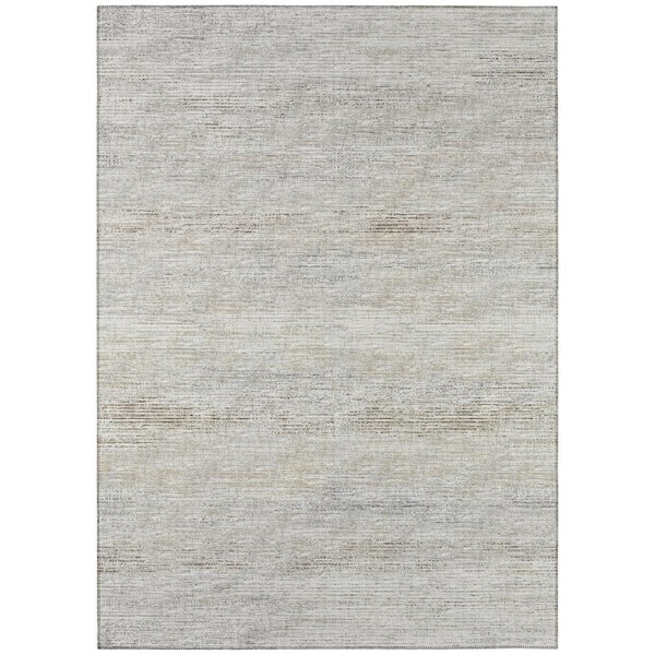 Marston Ivory 5 ft. x 7 ft. 6 in. Geometric Indoor/Outdoor Area Rug