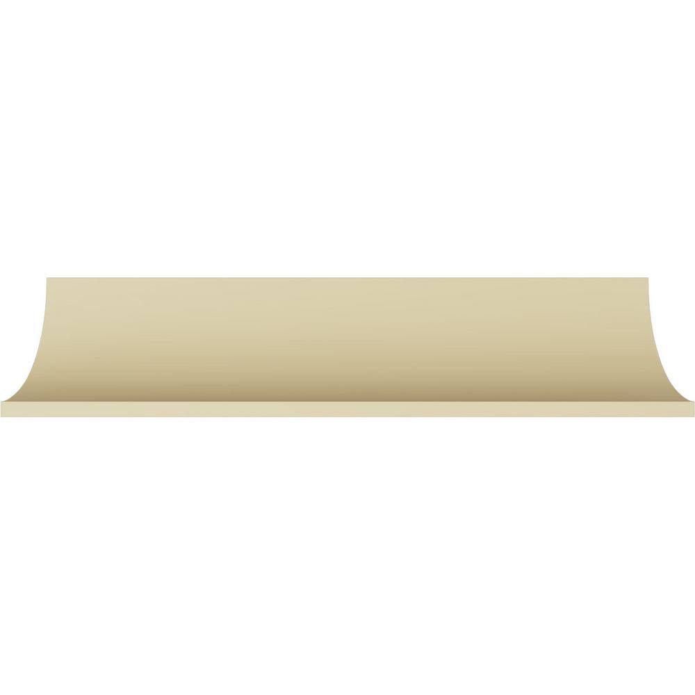 Primed White Polyurethane Geometric Crown Moulding Sample