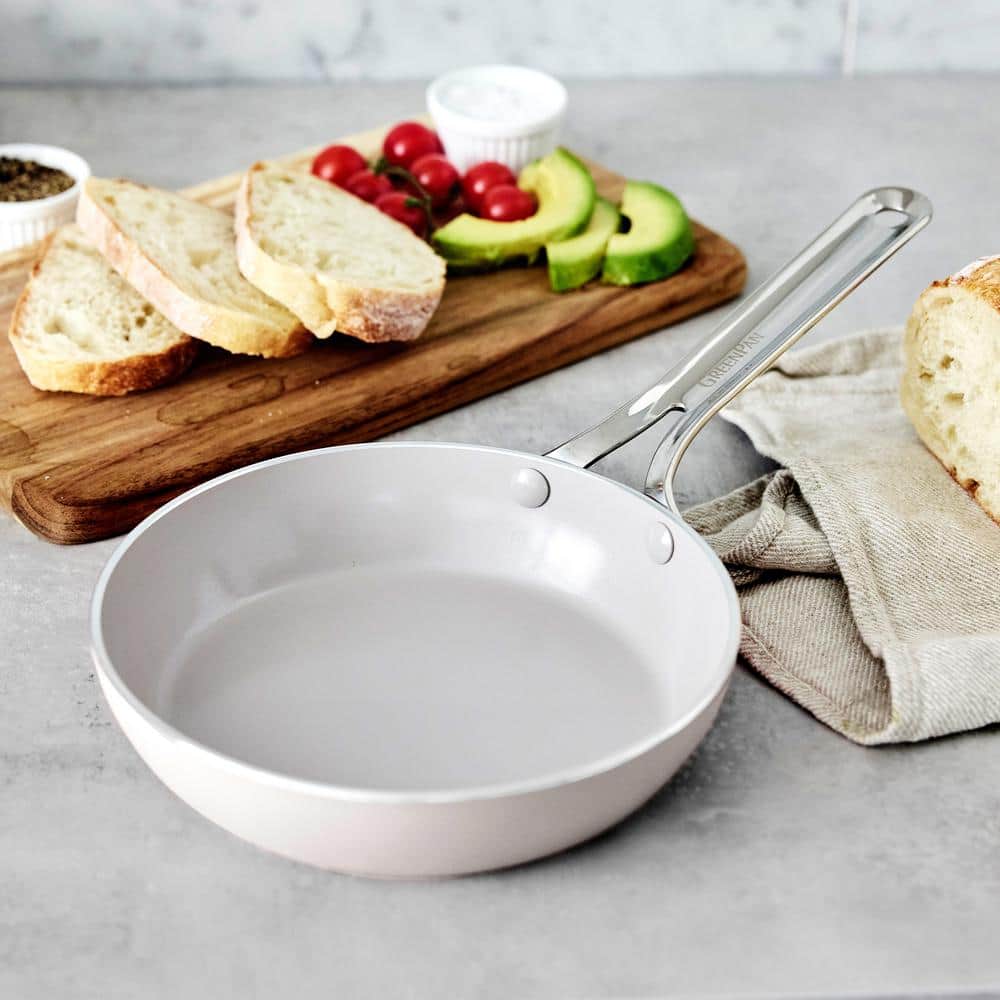 Clay 8" Aluminum Fry Pan with Ceramic Nonstick Coating