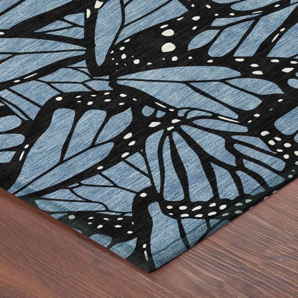 Chantille Machine Washable Indoor/Outdoor Abstract ACN2846 Blue 10 ft. x 14 ft. Area Rug