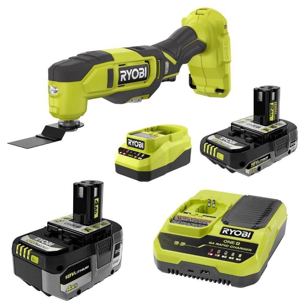 ONE+ 18V Cordless Oscillating Multi-Tool Kit with 2.0 Ah Battery and ONE+ 18V 4.0 Ah HIGH PERFORMANCE Starter Kit price history on PriceWatchPro
