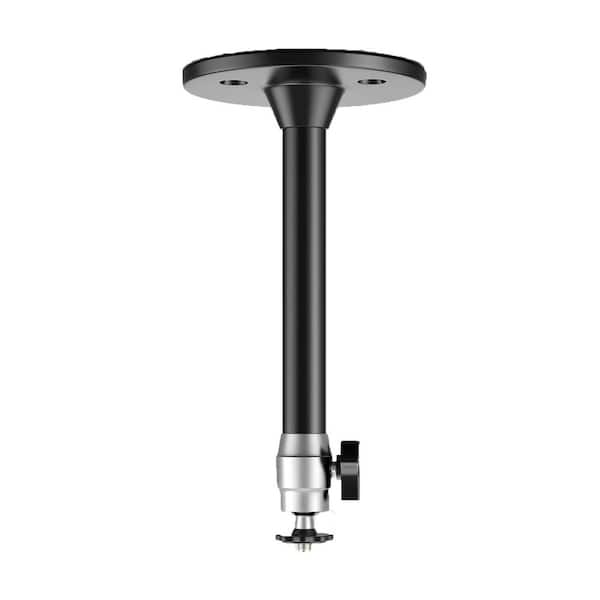 Adjustable Mini Ceiling Projector Mount Bracket Tilt Swivel Wall Hanging Holder 6.9in Black 2 Pack