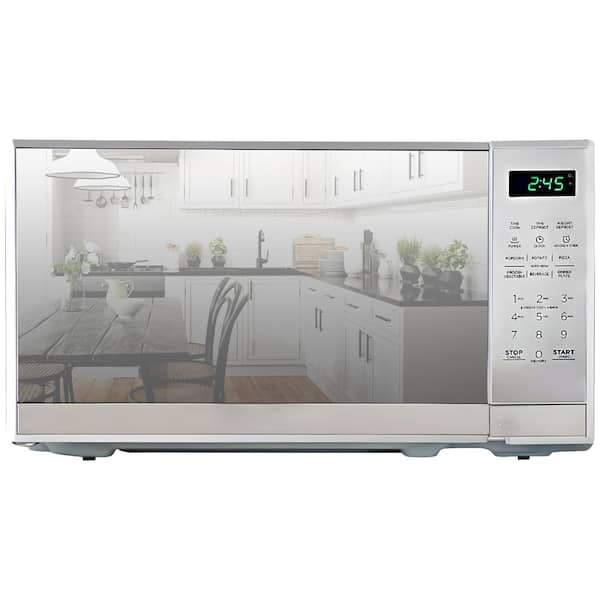 Total Chef Countertop Microwave Oven, 700W, 0.7 cu. ft.. Digital Touch Controls,Stainless Steel