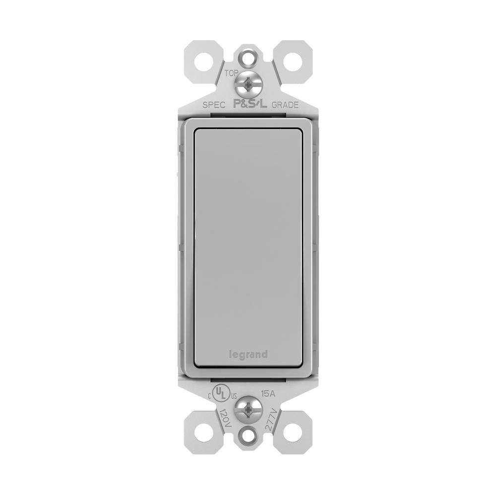 radiant 15 Amp 120-Volt 3-Way Decorator/Rocker Light Switch, Gray price history on PriceWatchPro