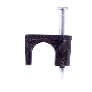 1/4 in. Coaxial Staple Clip-On (25-Pack) (Case of 10)