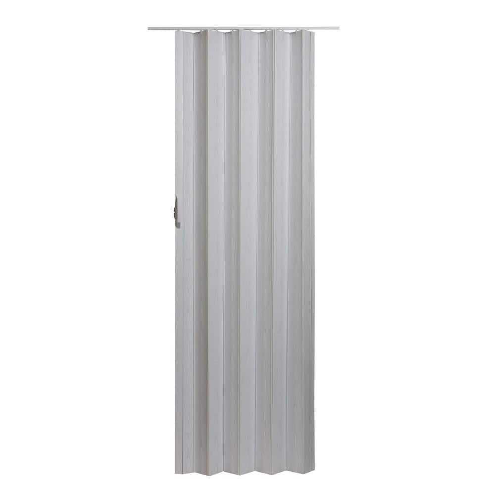 モコ　ベリーダンスホワイト Spectrum Via 32 in. x 96 in. White Mist Vinyl Accordion Door with