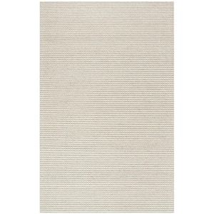 Natura Silver/Ivory 5 ft. x 8 ft. Striped Solid Gradient Area Rug