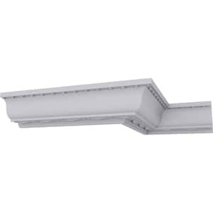 SAMPLE - 2-7/8 in. x 12 in. x 2-3/8 in. Polyurethane Federal Crown Moulding