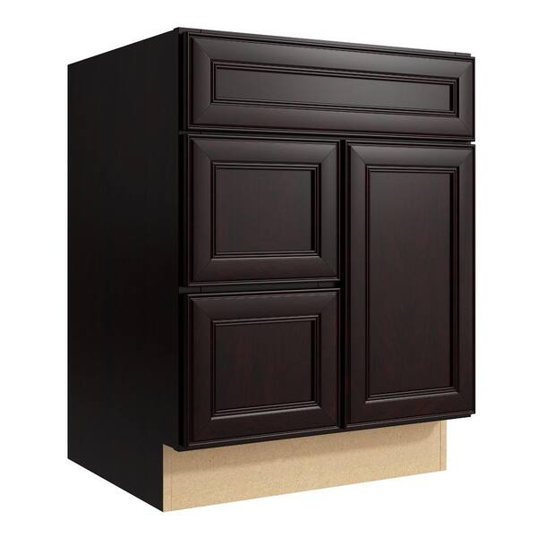 Cardell Boden 24 in. W x 31 in. H Vanity Cabinet Only in Coffee