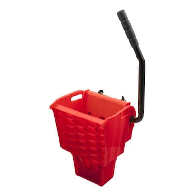 8.75 gal. Red Polypropylene Mop Bucket with Wringer