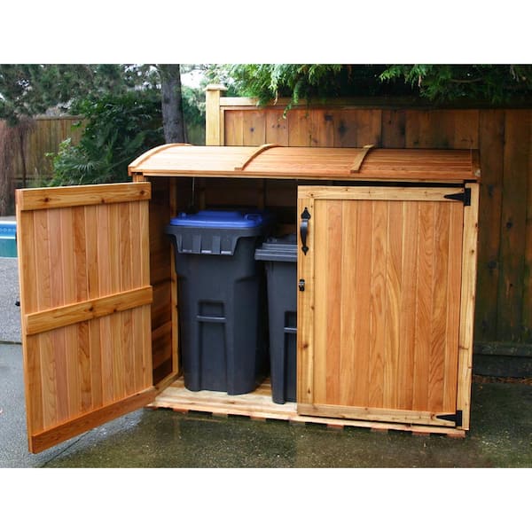 3 Ft Oscar Waste Management Shed, Outdoor Trash Can Storage Home Depot