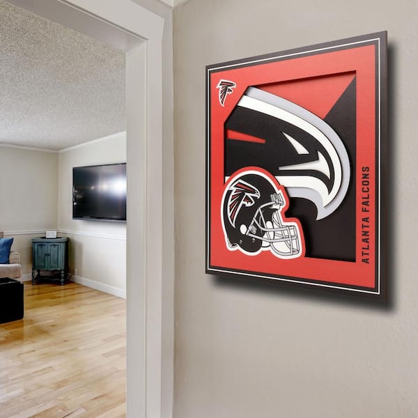 Atlanta Falcons: - NFL Peel & Stick Wallpaper in Black 12W x 12H