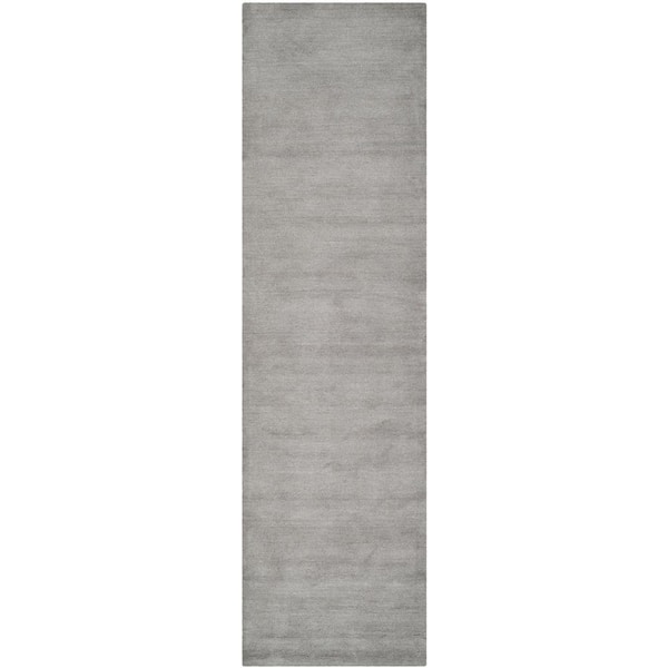 SAFAVIEH Himalaya Gray 2 ft. x 12 ft. Gradient Solid Runner Rug