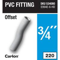 Carlon 3/4 in. Electrical PVC Offset Conduit Connector (E994E-6-HD) E994E-6-HD