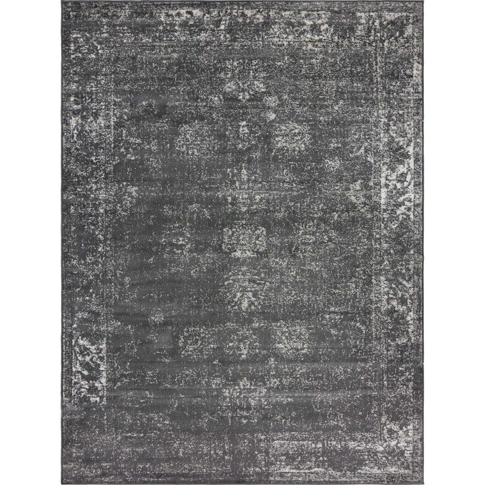 Unique Loom Sofia Casino Dark Gray 9' 0 x 12' 0 Area Rug