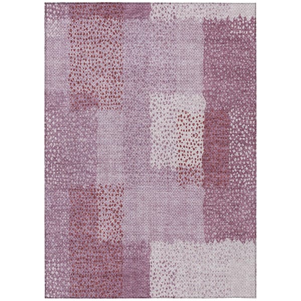 Chantille Machine Washable Indoor/Outdoor Abstract ACN2868 Blush 10 ft. x 14 ft. Area Rug
